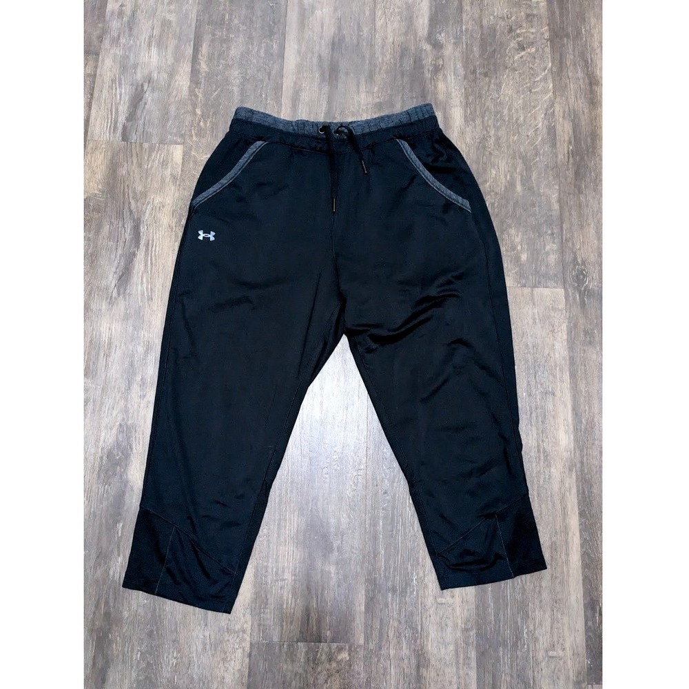 Under Armour Womens Black Jogger Pants Size S Athletic Drawstring Stretch